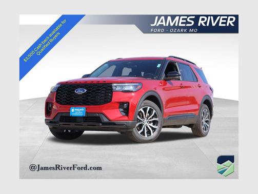Rapid Red Metallic Tinted Clearcoat 2026 Ford Explorer ST-Line