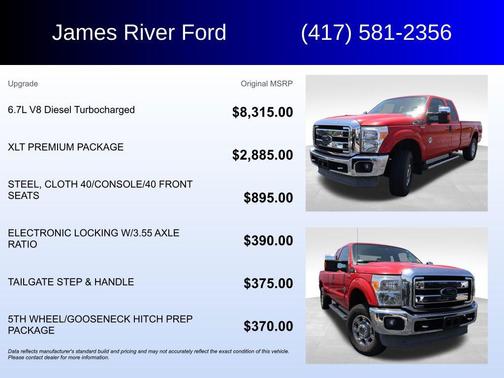 Vermillion Red 2014 Ford F-250 XLT