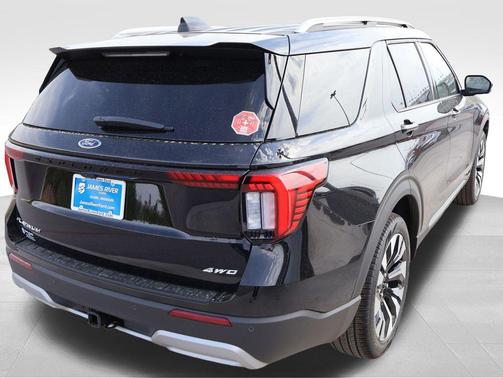 Agate Black Metallic 2026 Ford Explorer Platinum