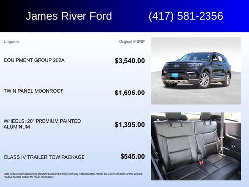 Agate Black Metallic 2024 Ford Explorer XLT