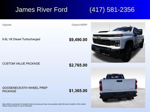 Summit White 2024 Chevrolet Silverado 2500 Custom