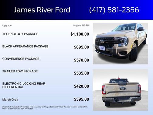 Marsh Gray 2026 Ford Ranger XLT