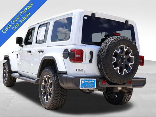 Bright White Clearcoat 2024 Jeep Wrangler 4-Door Sahara 4x4