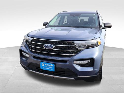 Infinite Blue Metallic Tinted Clearcoat 2021 Ford Explorer XLT
