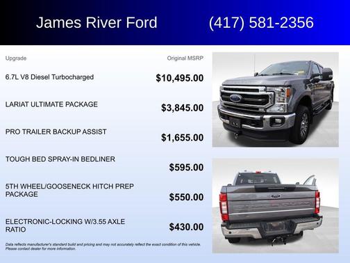 Gray Metallic 2022 Ford F-350 Lariat
