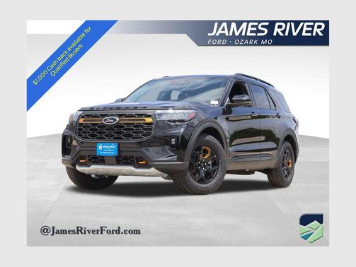 Agate Black Metallic 2026 Ford Explorer Tremor
