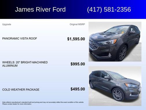 Magnetic Metallic 2019 Ford Edge Titanium
