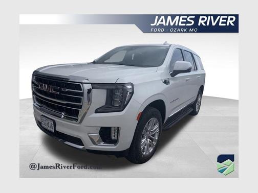 White Frost Tricoat 2024 GMC Yukon SLT
