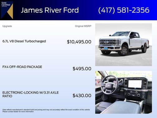 Oxford White 2024 Ford F-250 Lariat