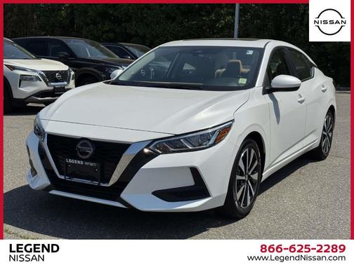 Aspen White 2023 Nissan Sentra SV