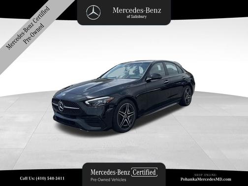 Black 2023 Mercedes-Benz C-Class C 300 4MATIC
