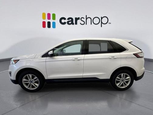 White Platinum Metallic Tri-Coat 2017 Ford Edge SEL