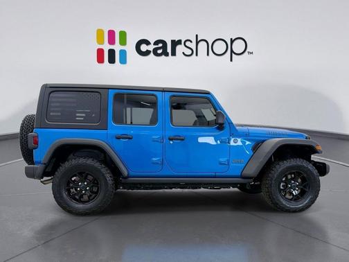 Hydro Blue Pearlcoat 2024 Jeep Wrangler 4xe Willys