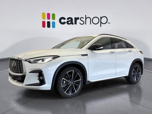 Radiant White 2025 INFINITI QX55 LUXE