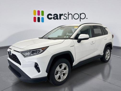 Super White 2021 Toyota RAV4 Hybrid XLE