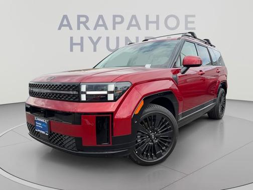 Red 2026 Hyundai SANTA FE HEV Calligraphy