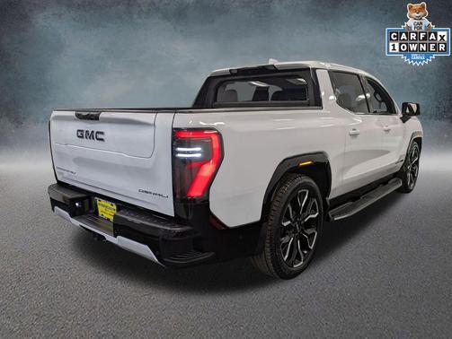 Summit White 2025 GMC Sierra EV Max Range Denali