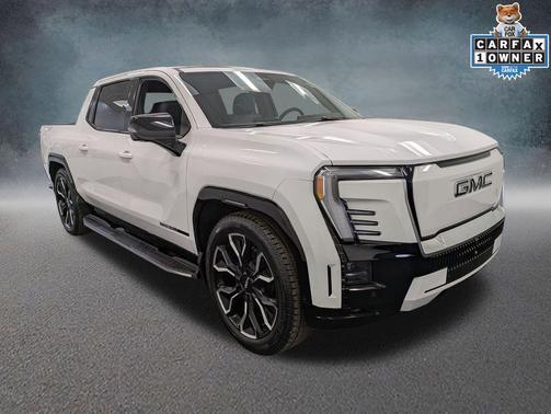 Summit White 2025 GMC Sierra EV Max Range Denali