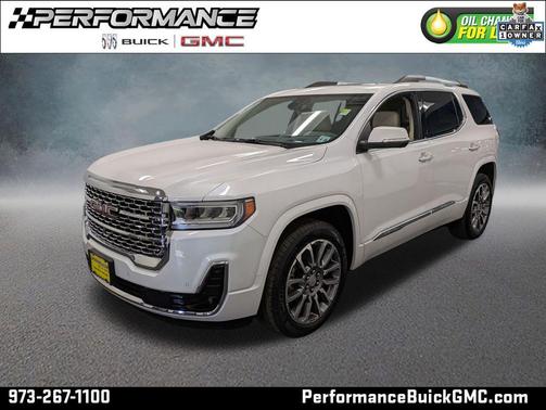 White Frost Tricoat 2023 GMC Acadia Denali