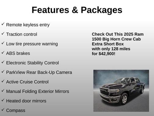 Diamond Black Crystal Pearlcoat 2025 RAM 1500 Big Horn/Lone Star