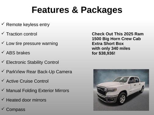 Bright White Clearcoat 2025 RAM 1500 Big Horn/Lone Star