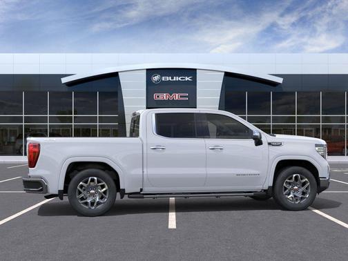 Glacier White Tricoat 2026 GMC Sierra 1500 SLT