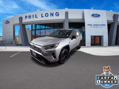 Silver Sky Metallic w/Midnight Black Roof 2020 Toyota RAV4 Hybrid SE