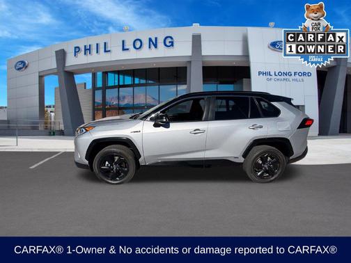 Silver Sky Metallic w/Midnight Black Roof 2020 Toyota RAV4 Hybrid SE