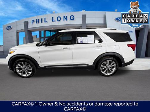 Star White Metallic Tri-Coat 2022 Ford Explorer Platinum