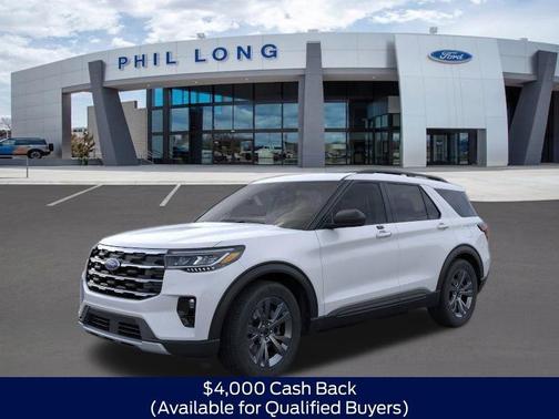 Space White Metallic 2026 Ford Explorer Active