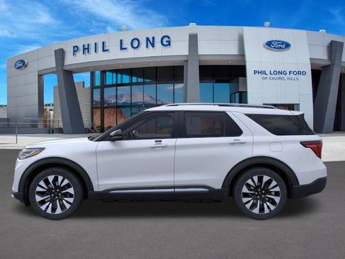 SPACE WHITE METALLIC 2026 Ford Explorer Platinum