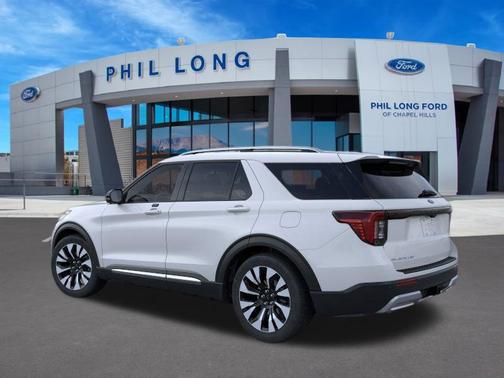 SPACE WHITE METALLIC 2026 Ford Explorer Platinum