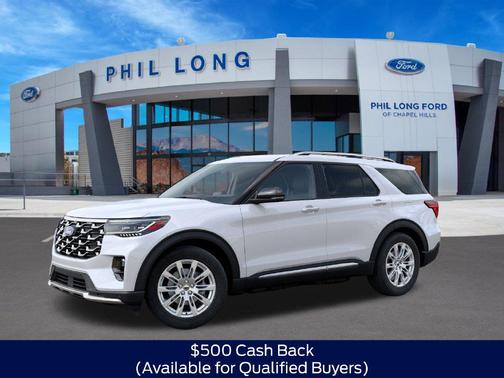 Star White Metallic Tri-Coat 2027 Ford Explorer Platinum