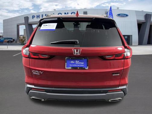Radiant Red Metallic 2025 Honda CR-V Hybrid Sport Touring AWD