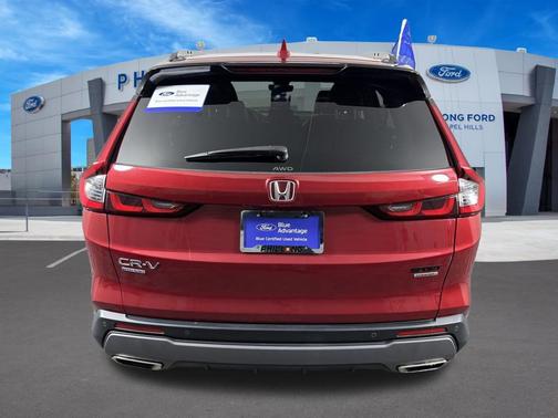 Radiant Red Metallic 2025 Honda CR-V Hybrid Sport Touring AWD
