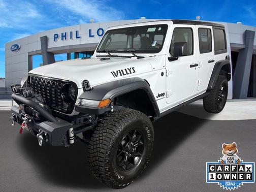 Bright White Clearcoat 2024 Jeep Wrangler Willys