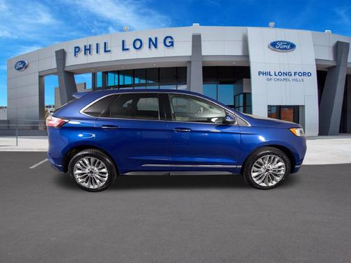 Atlas Blue Metallic 2023 Ford Edge Titanium