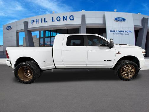 Bright White Clearcoat 2025 RAM 3500 Laramie Mega Cab 4x4 6'4' Box