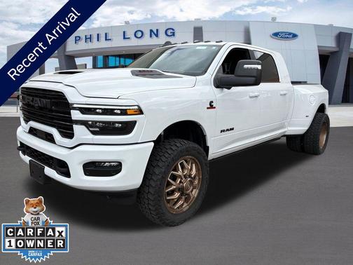Bright White Clearcoat 2025 RAM 3500 Laramie Mega Cab 4x4 6'4' Box