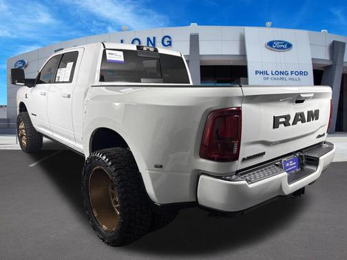 Bright White Clearcoat 2025 RAM 3500 Laramie Mega Cab 4x4 6'4' Box