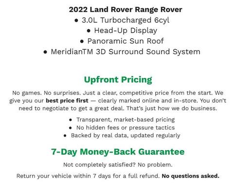 2022 Land Rover Range Rover P400 SE