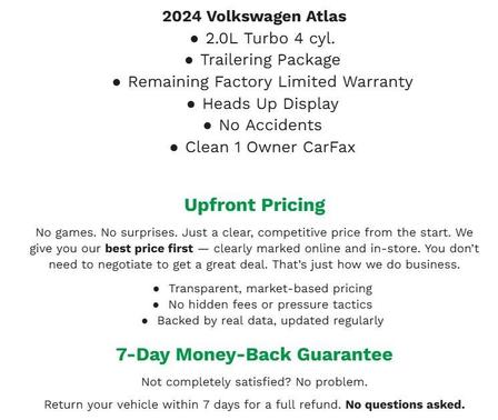 2024 Volkswagen Atlas Cross Sport 2.0T SEL