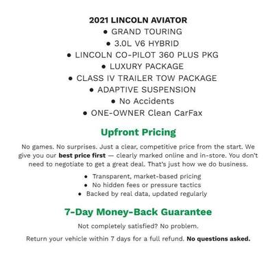 2021 Lincoln Aviator Black Label Grand Touring AWD