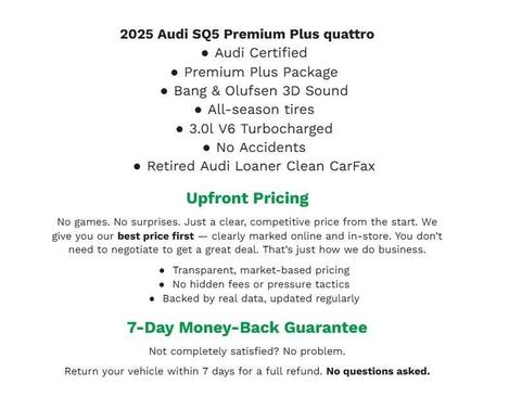 2025 Audi SQ5 3.0T Premium Plus