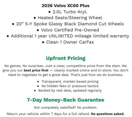 2026 Volvo XC60 B5 Plus