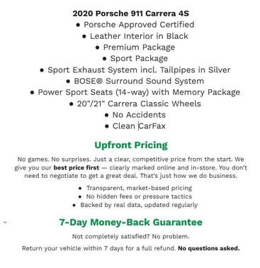 2020 Porsche 911 Carrera 4S