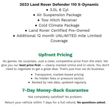 Fuji White 2026 Land Rover Defender P400 X-Dynamic SE