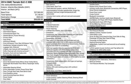 2014 GMC Terrain SLE-2