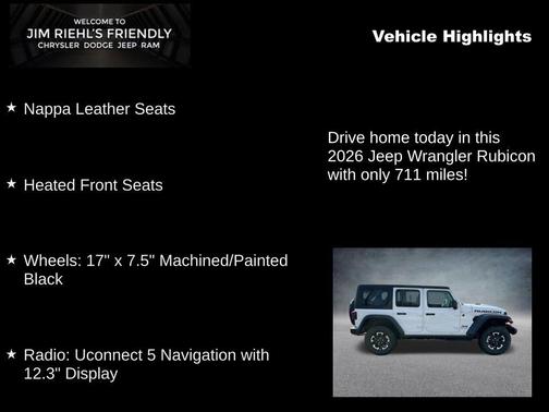 Bright White Clearcoat 2026 Jeep Wrangler Rubicon