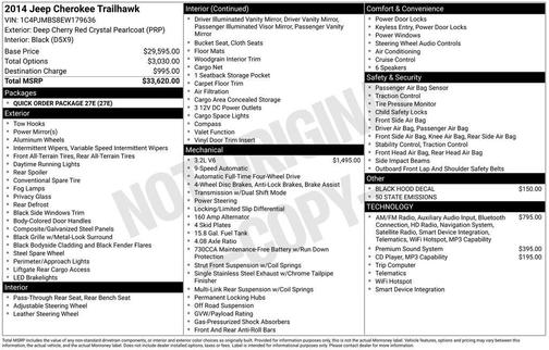 2014 Jeep Cherokee Trailhawk